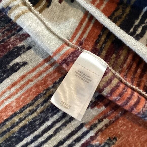 Lucky Brand Open Front Cardigan Sweater Sz M Aztec Southwestern Fringe - Picture 5 of 9